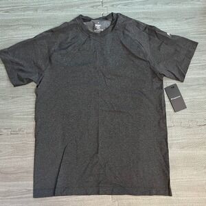 Fabletics Men's Dark Gray Short Sleeve Athletic Performance T Shirt